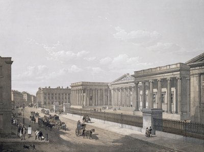 El Museo Británico, grabado por William Simpson, publicado 1852 de Edmund Walker